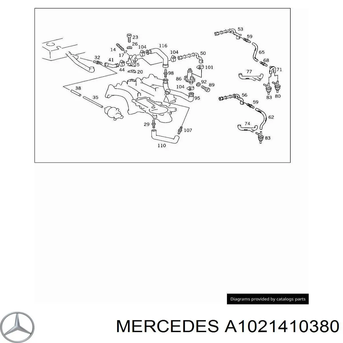  Mercedes A1021410380 цена, от 3.80 USD