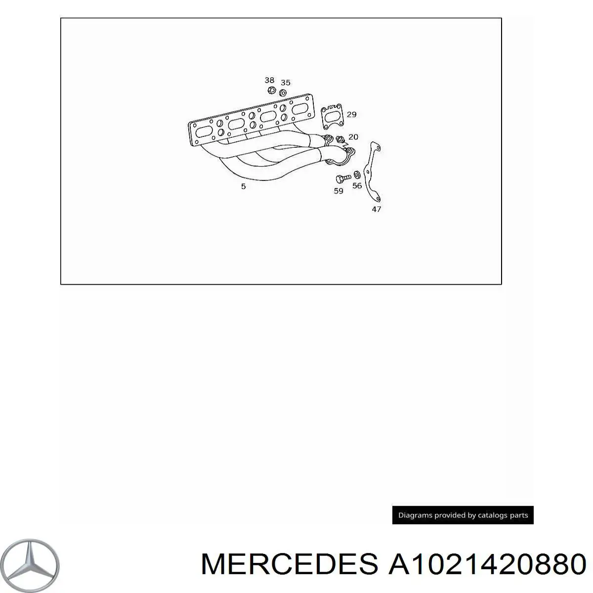 Прокладка коллектора 1021420880 Mercedes