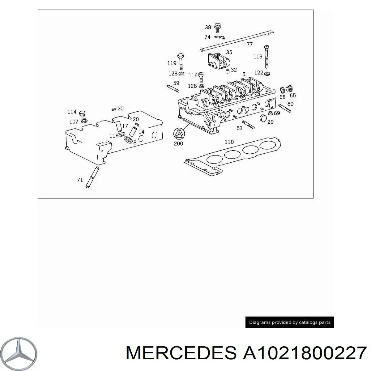  Mercedes A1021800227 цена, от 118.50 USD