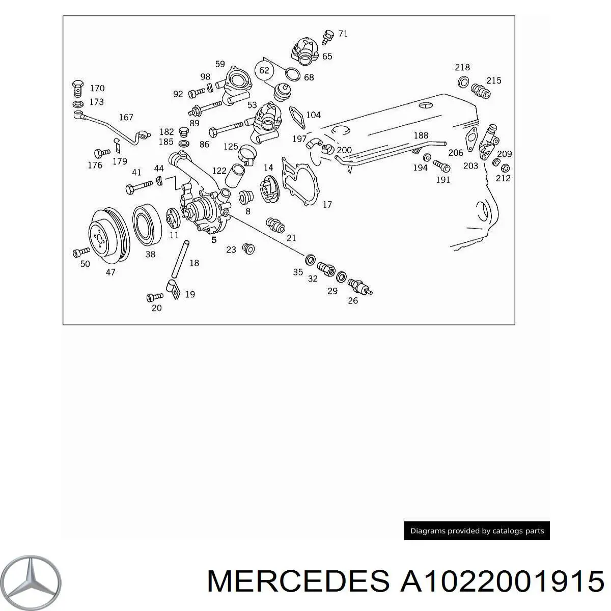 A1022001915 Mercedes термостат