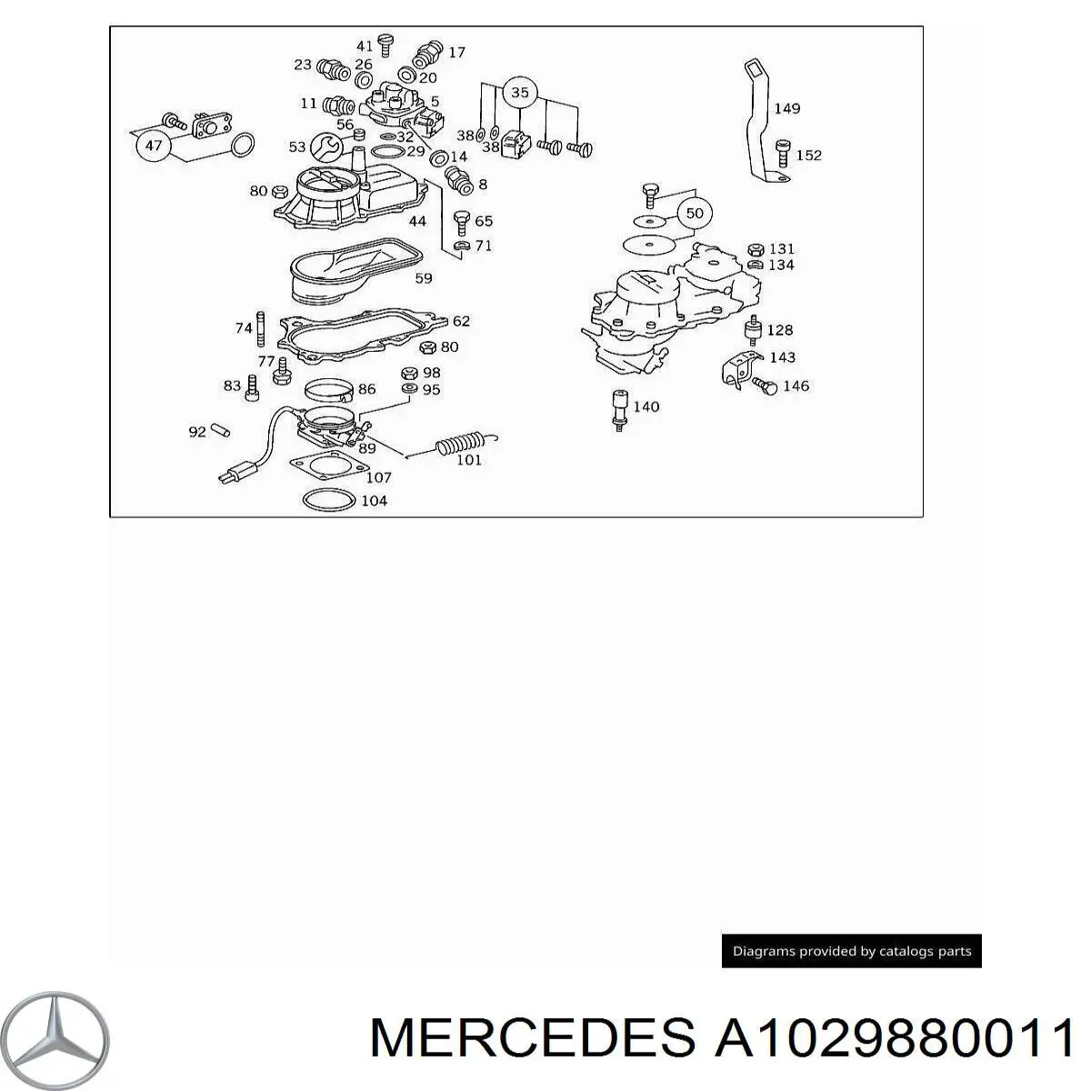 Mercedes A1029880011 цена, от 49.08 USD
