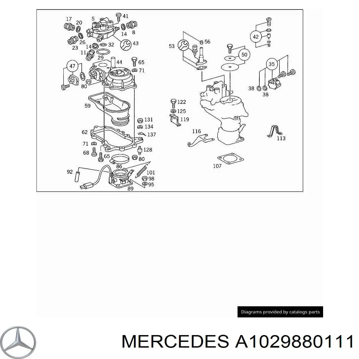 Soporte Filtro De Aire A1029880111 Mercedes