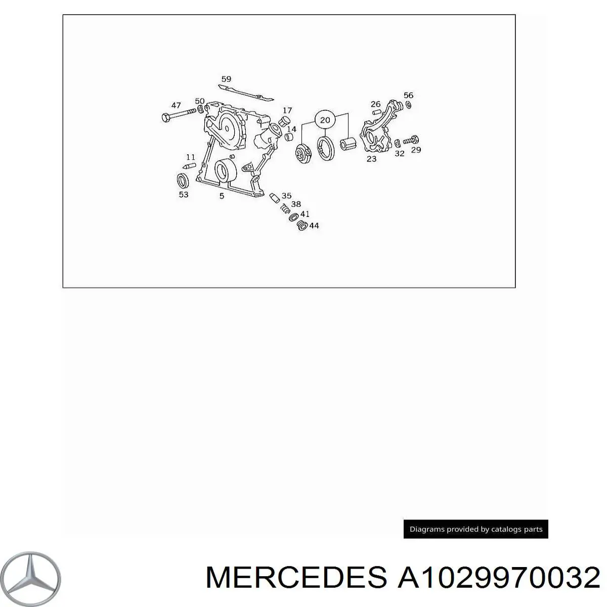 Пробка поддона двигателя A1029970032 Mercedes