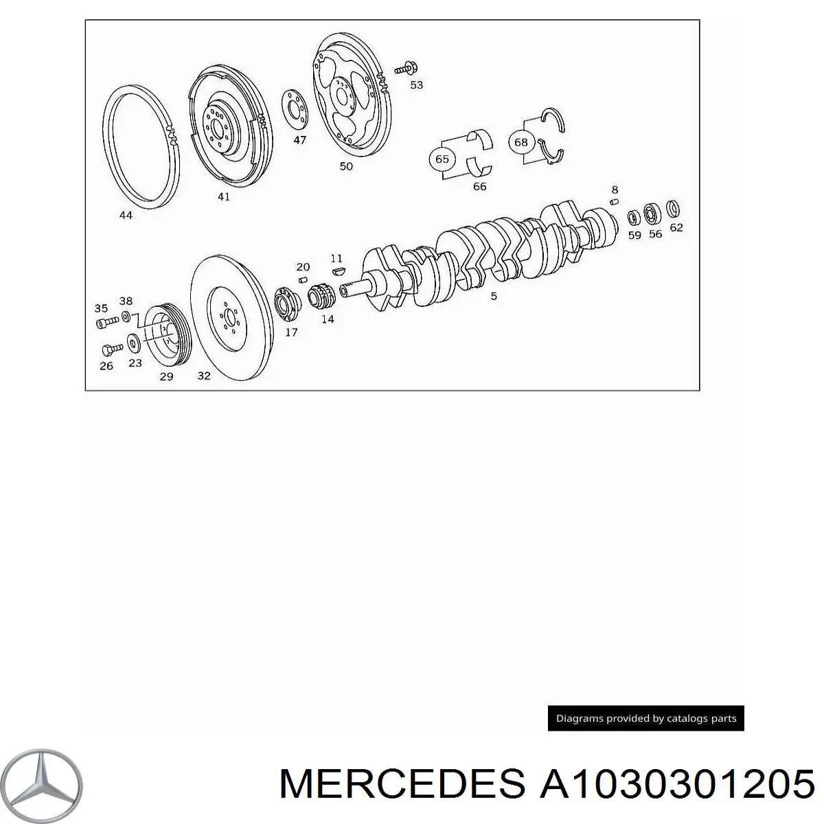 A1030301205 Mercedes Демпферный маховик
