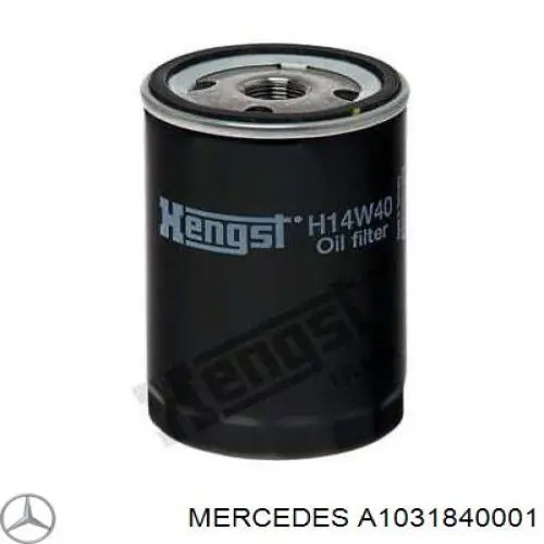 A1031840001 Mercedes масляный фильтр