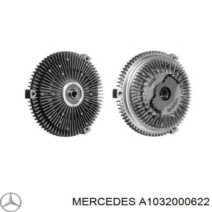 A1032000622 Mercedes вискомуфта (вязкостная муфта вентилятора охлаждения)
