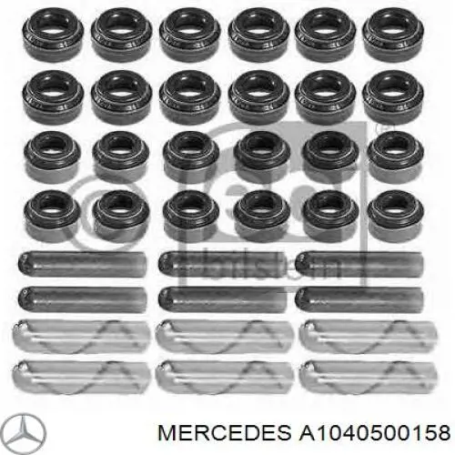 Сальник клапана (маслосъемный), впуск/выпуск, комплект на мотор Mercedes A1040500158