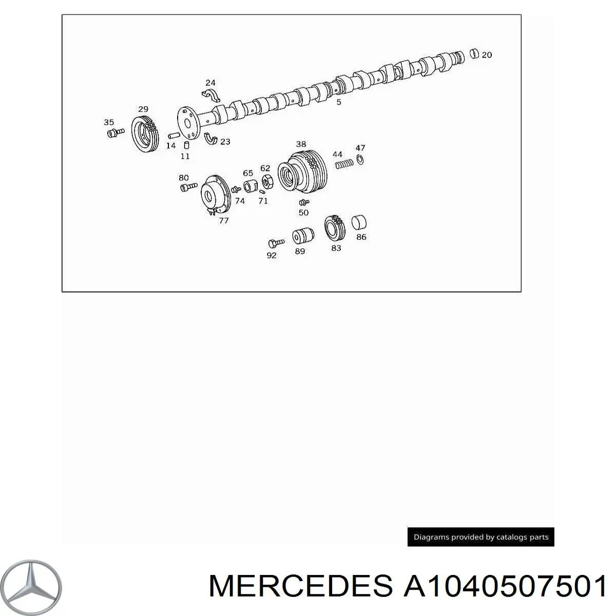 A1040507501 Mercedes 