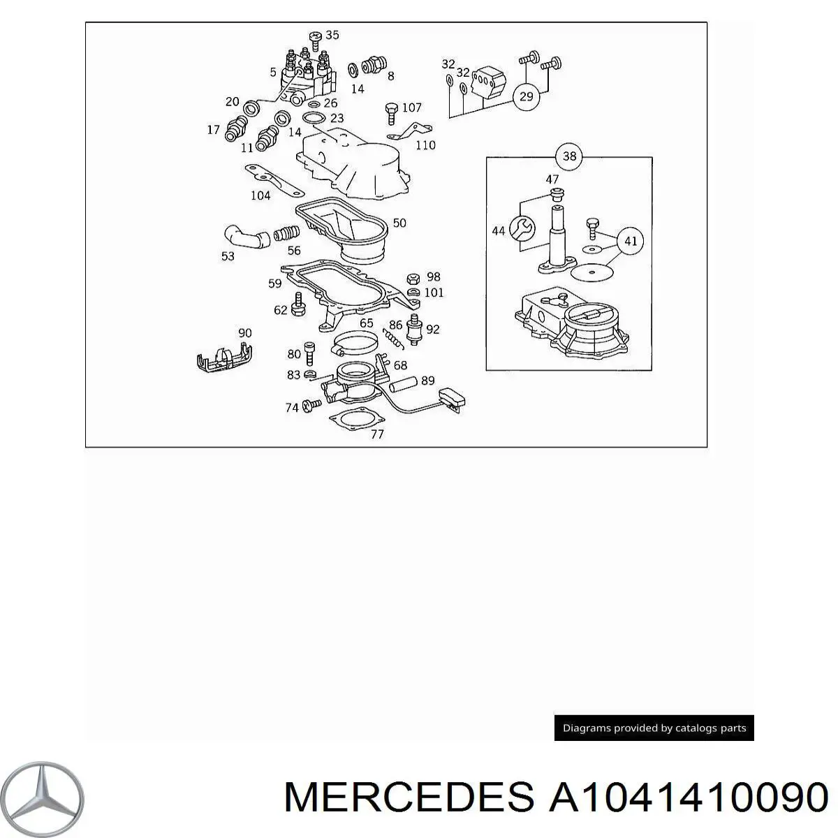 A1041410090 Mercedes 