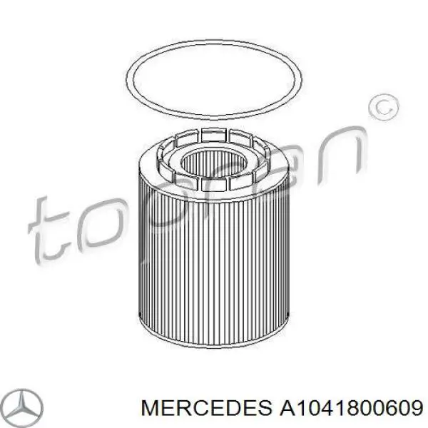 A1041800609 Mercedes масляный фильтр