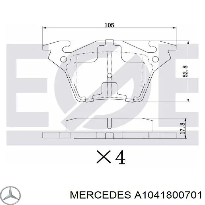 Купить 1041800201 Mercedes Насос маслозакачивающий