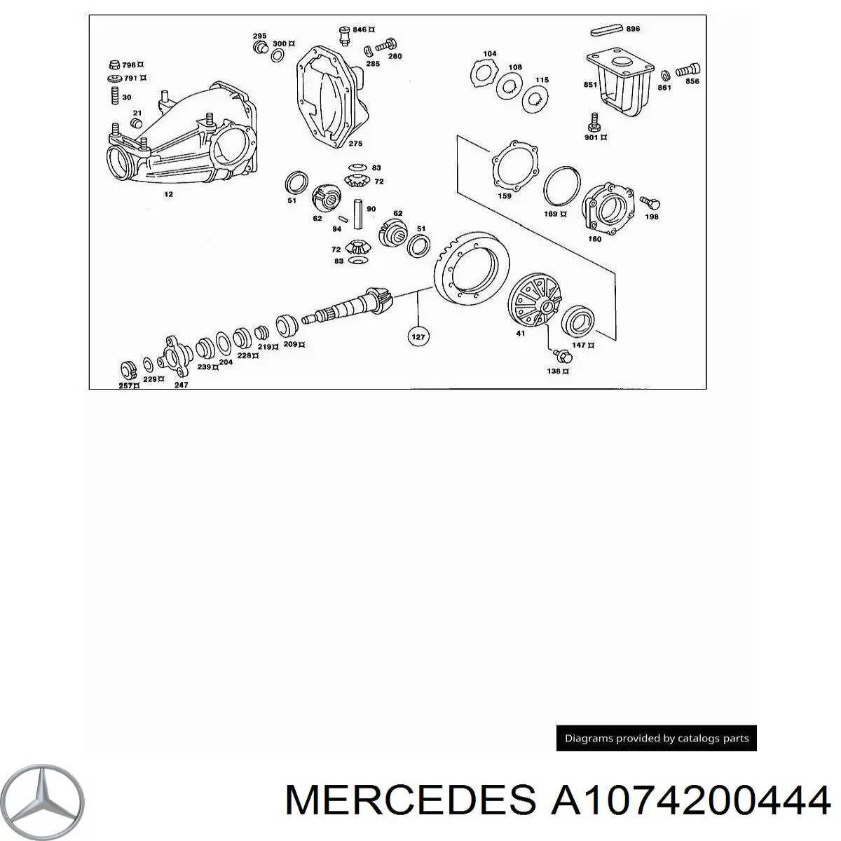  Mercedes A1074200444 цена, от 464.20 USD