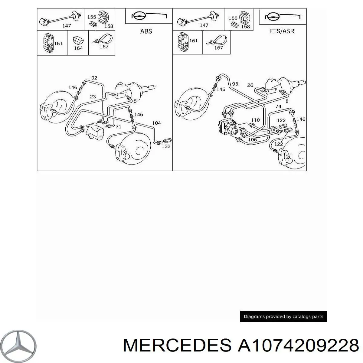 Купить A1074209228 Mercedes 