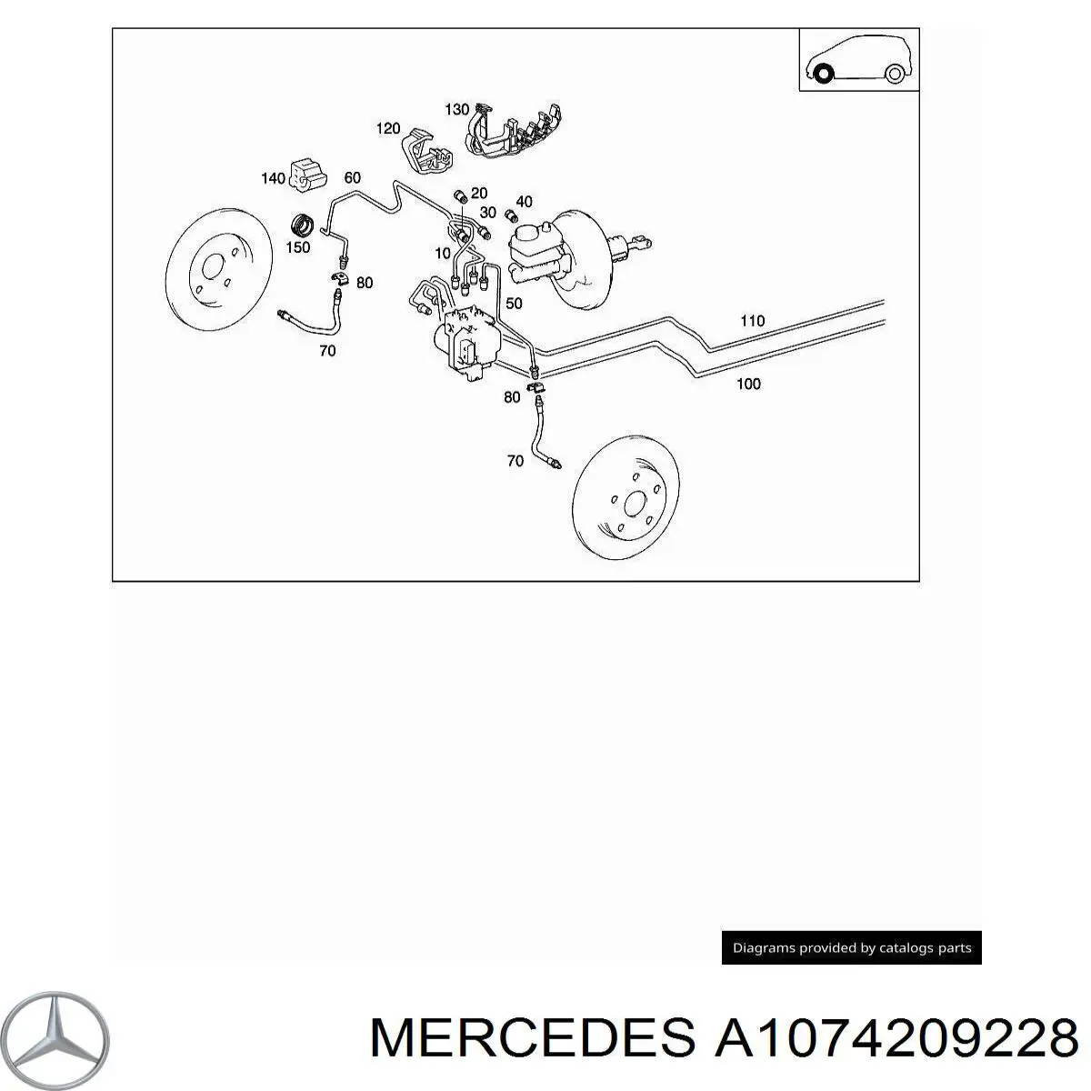  Mercedes A1074209228 цена, от 26.61 USD