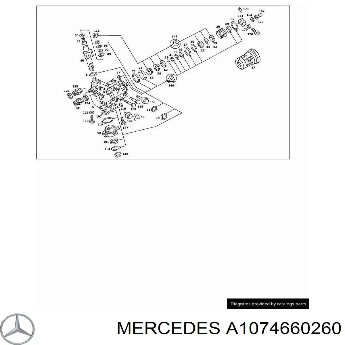  Mercedes A1074660260 цена, от 10.70 USD