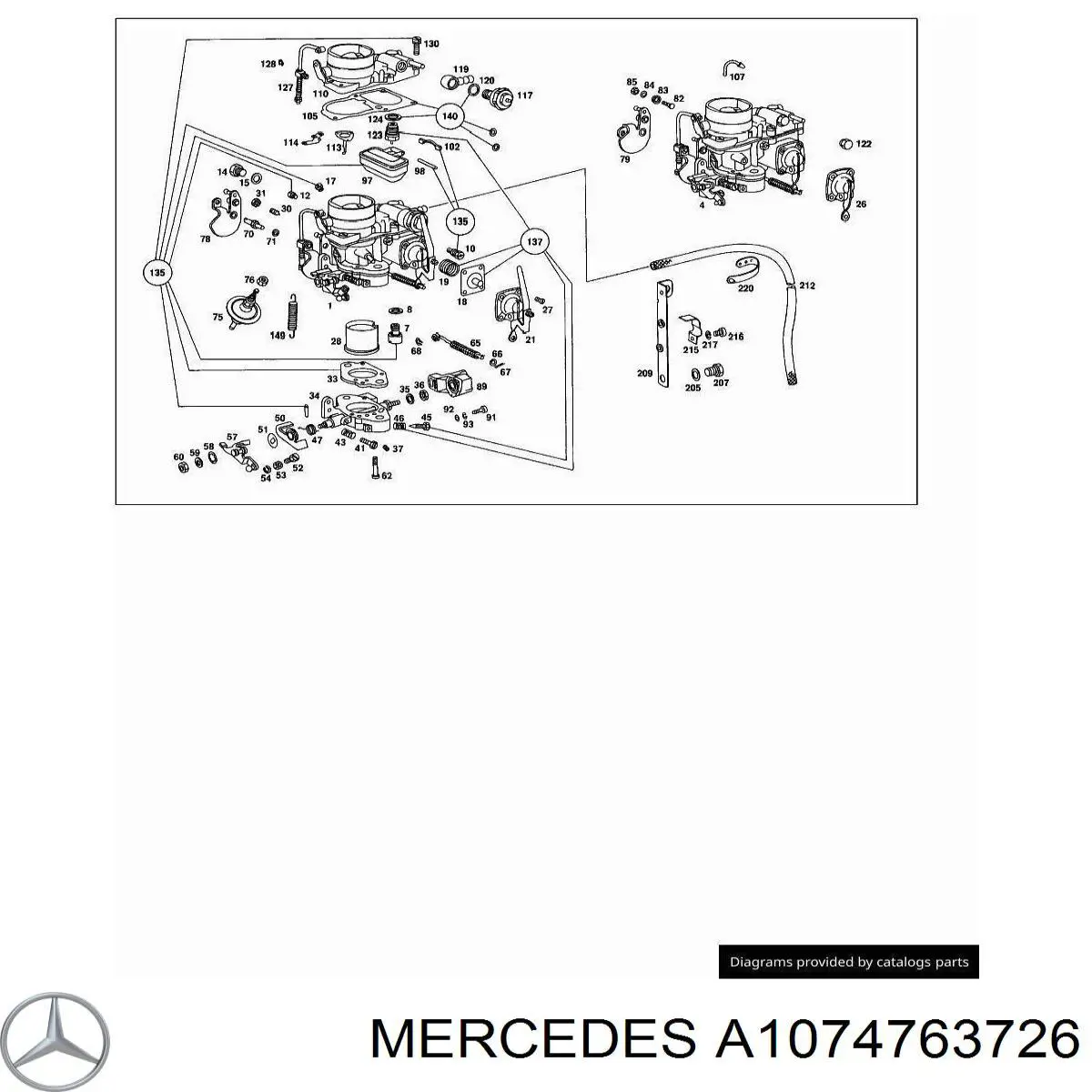  Mercedes A1074763726 цена, от 25.34 USD