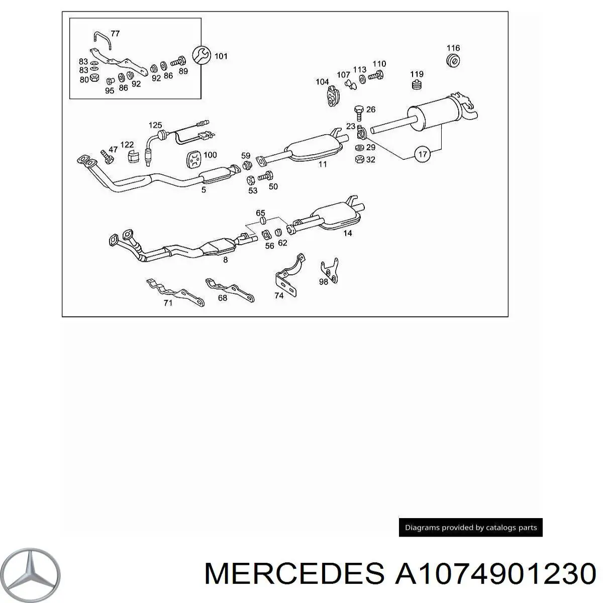 Купить A1264900030 Mercedes 