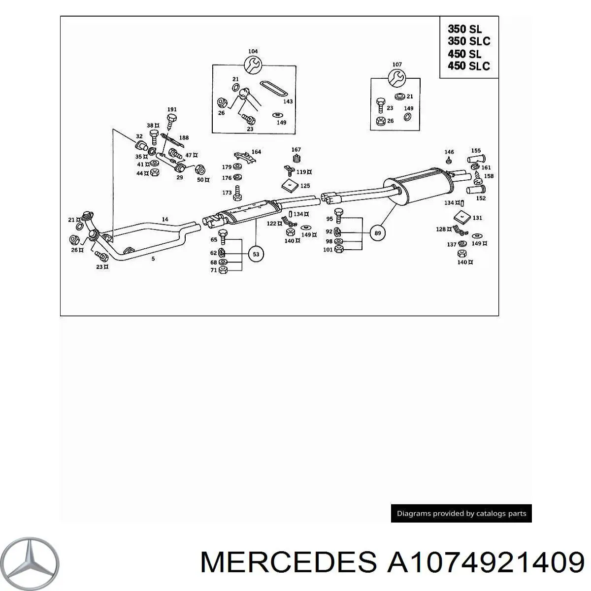 Купить A1074921409 Mercedes 