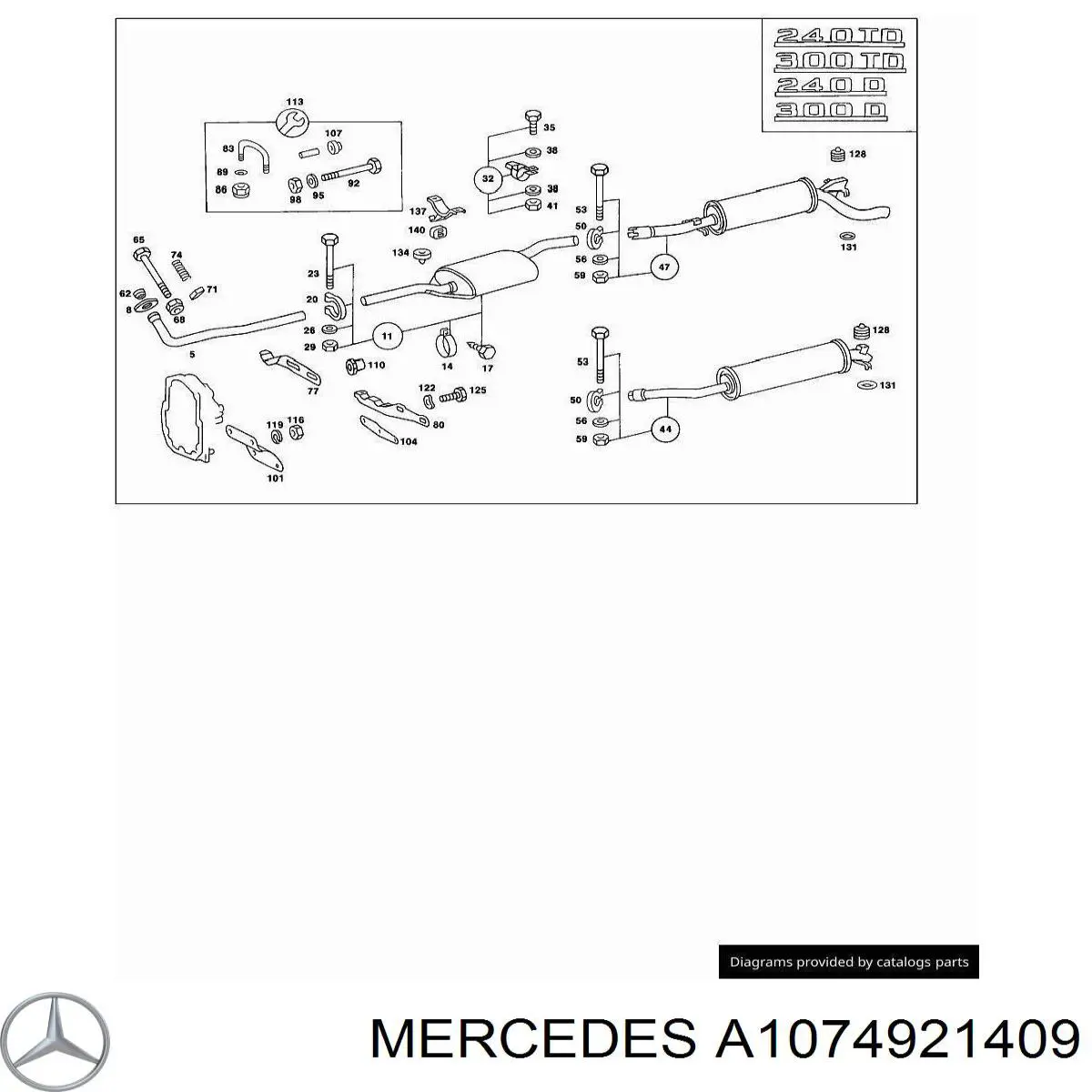  Mercedes A1074921409 цена, от 58.56 USD