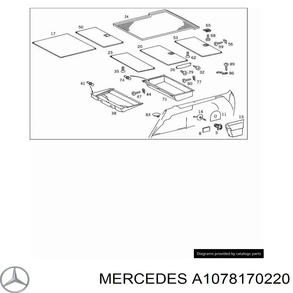 Купить A1078170220 Mercedes 