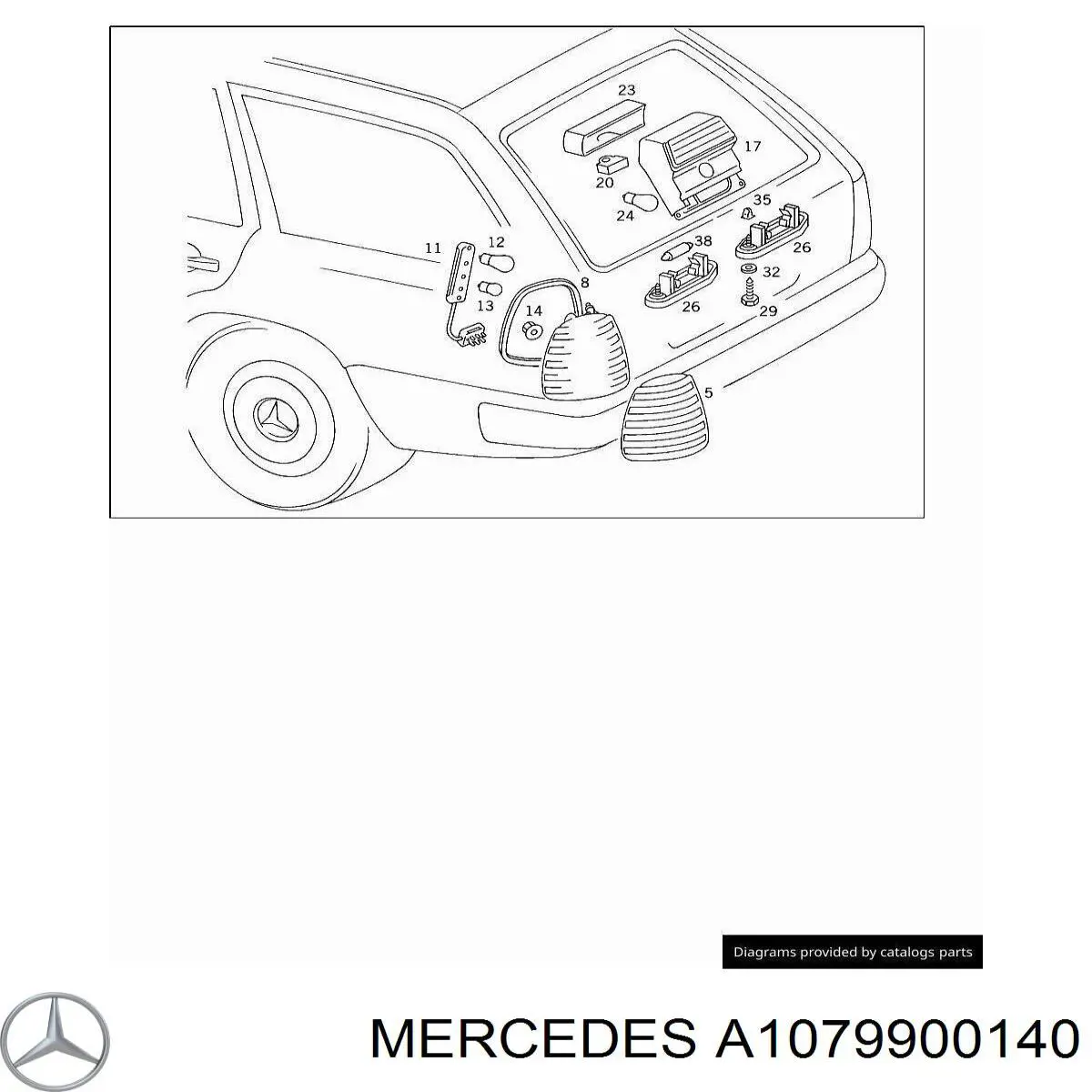  Mercedes A1079900140 цена, от 4.05 USD