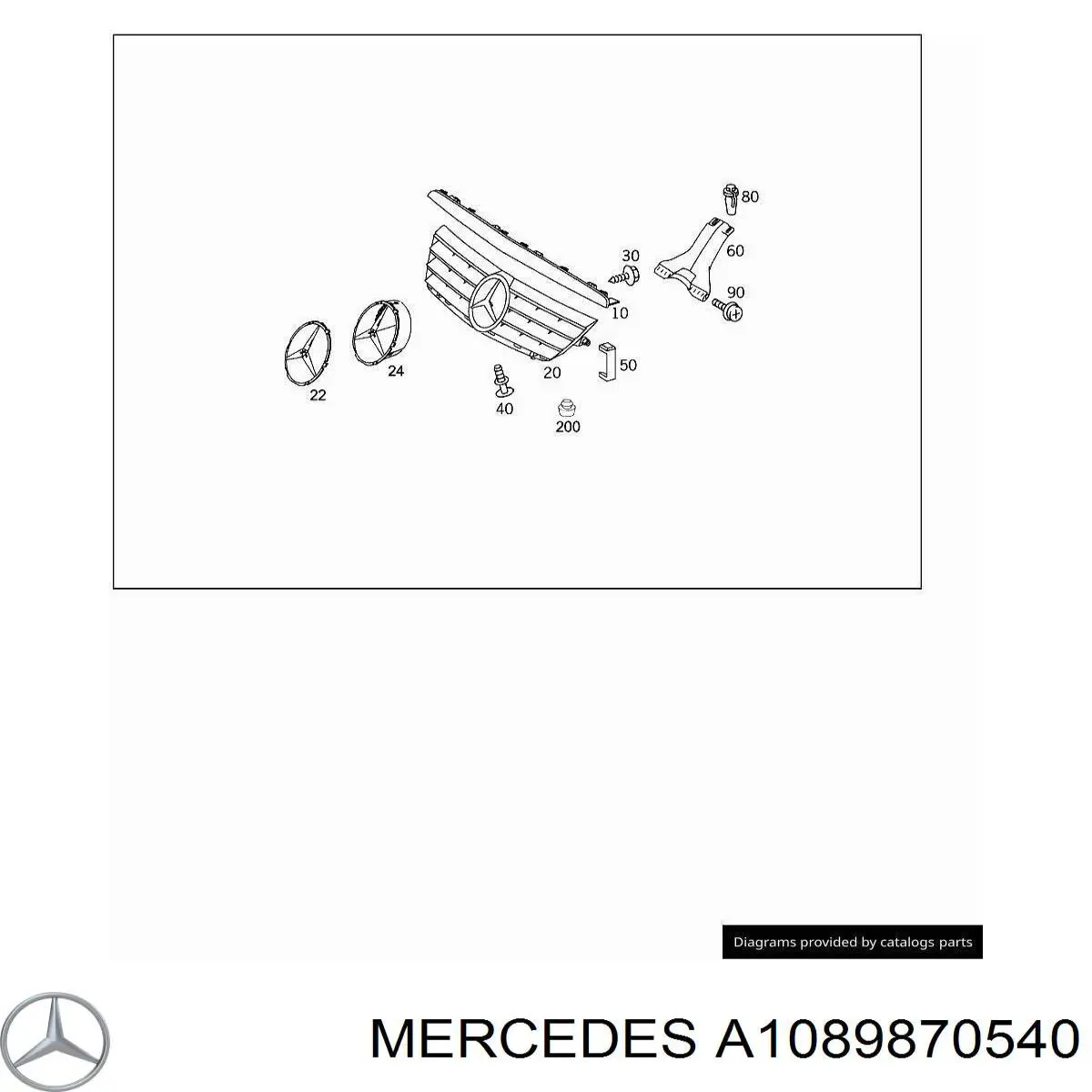 Купить A1089870540 Mercedes 
