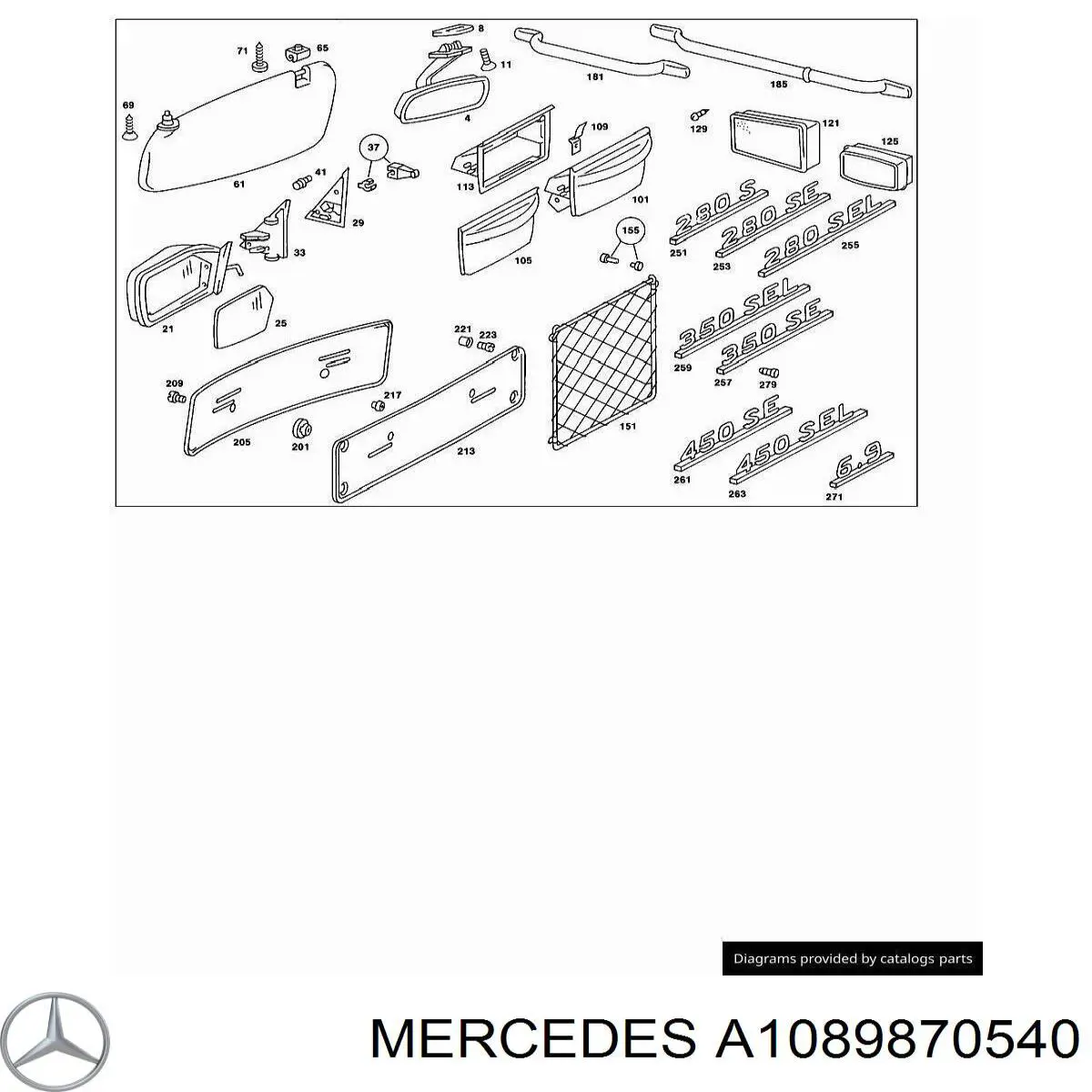  Mercedes A1089870540 цена, от 1.27 USD