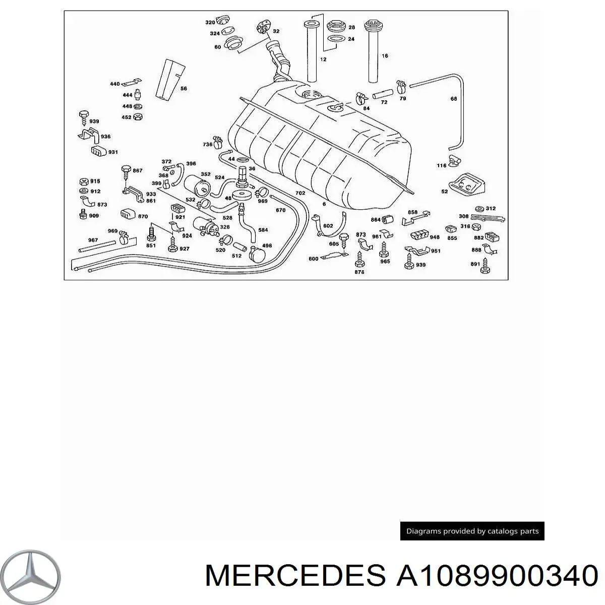 Купить A1089900340 Mercedes 
