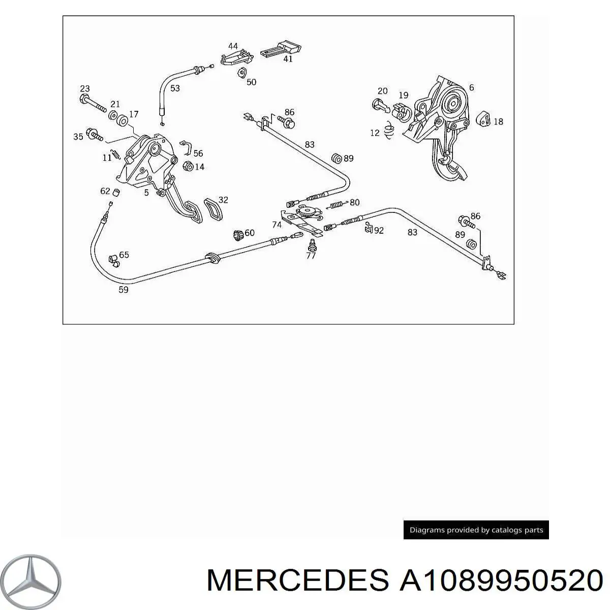 Mercedes A1089950520 цена, от 1.89 USD