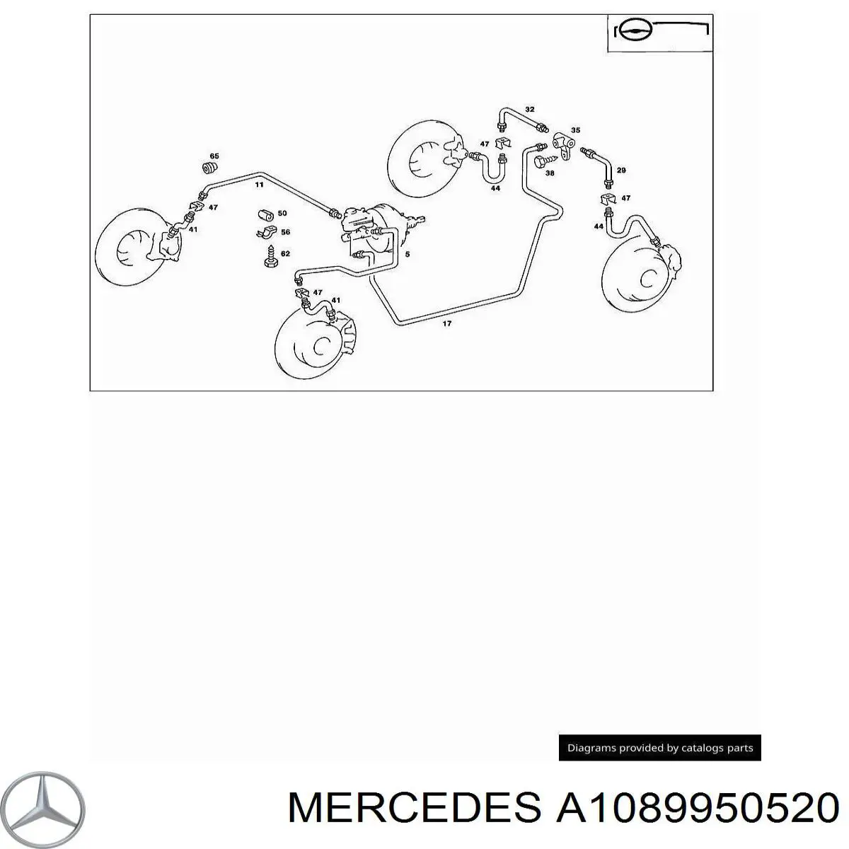 Купить A1089950520 Mercedes 