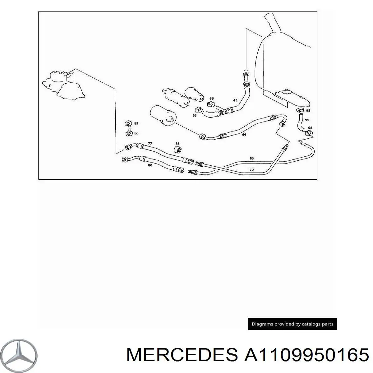  Mercedes A1109950165 цена, от 1.64 USD
