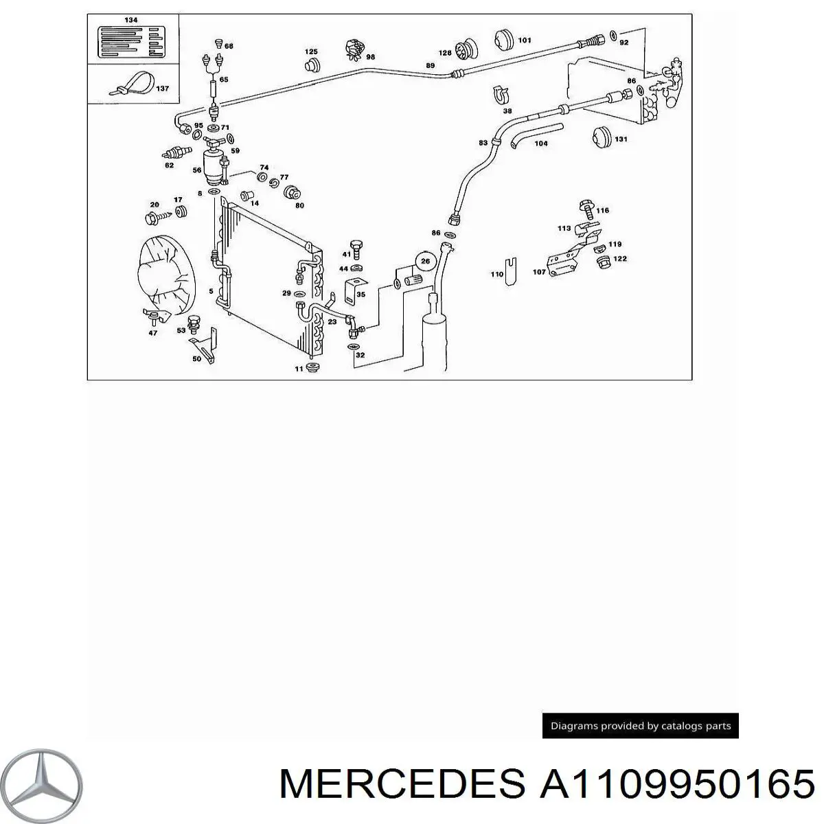  Mercedes A1109950165 цена, от 1.64 USD