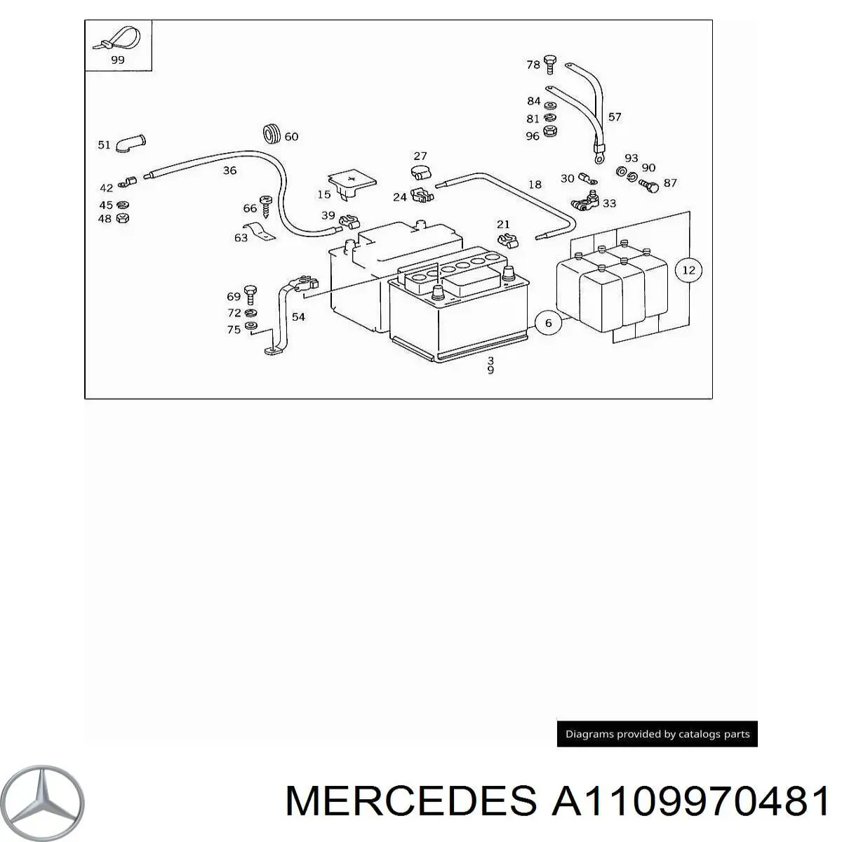 Подушка корпуса воздушного фильтра A1109970481 Mercedes