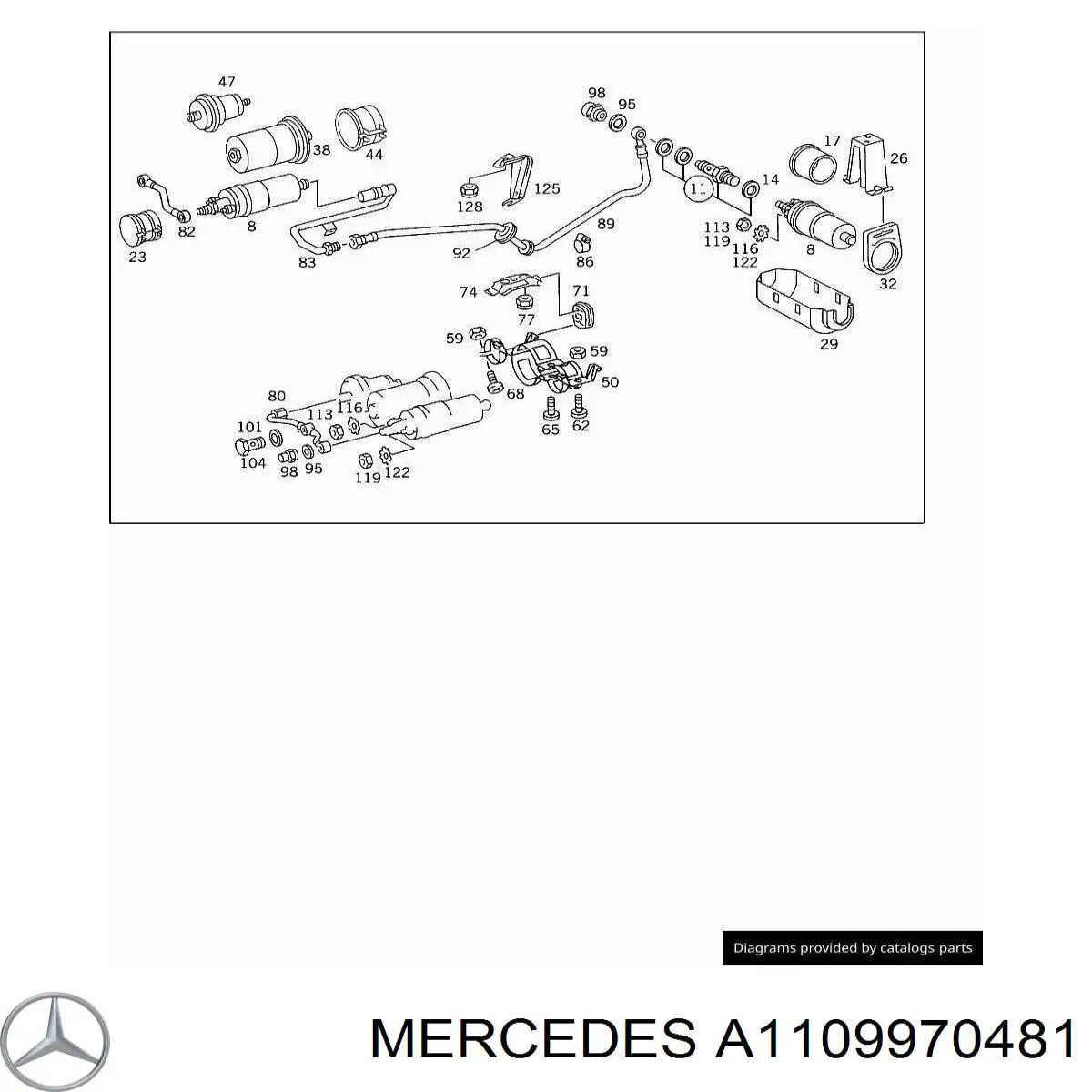 Подушка корпуса воздушного фильтра Mercedes A1109970481 цена, от 1.94 USD