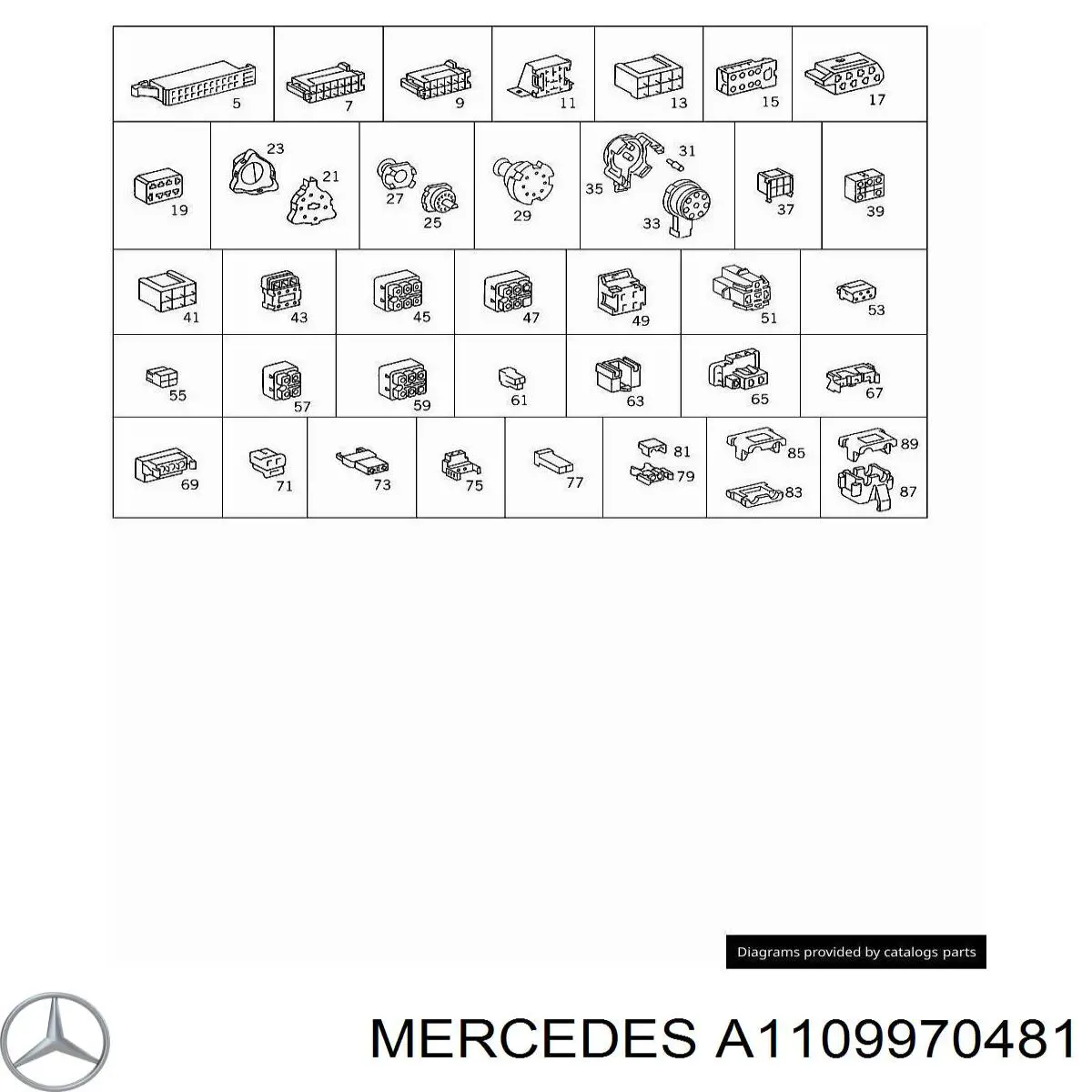 Купить A1109970481 Mercedes Подушка корпуса воздушного фильтра