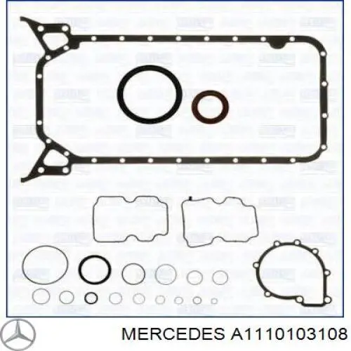 Комплект прокладок двигателя нижний Mercedes A1110103108