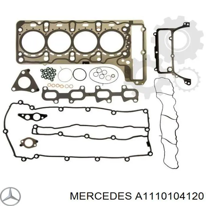 Комплект прокладок двигателя верхний Mercedes A1110104120