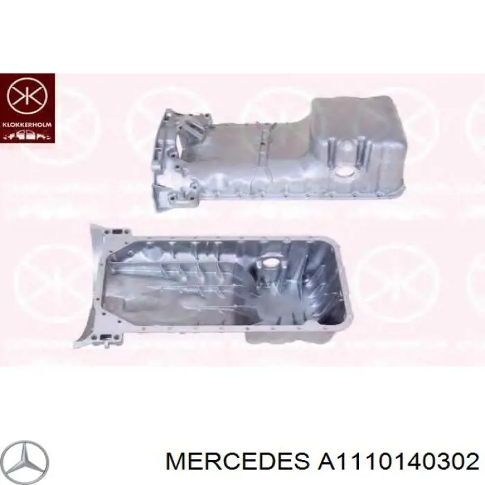 A1110140302 Mercedes panela de óleo de cárter do motor