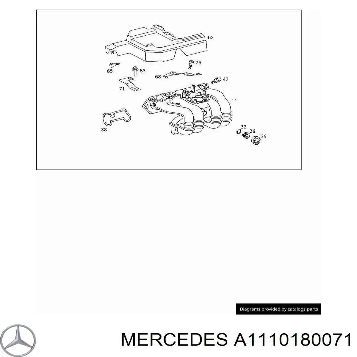  Mercedes A1110180071 цена, от 30.17 USD