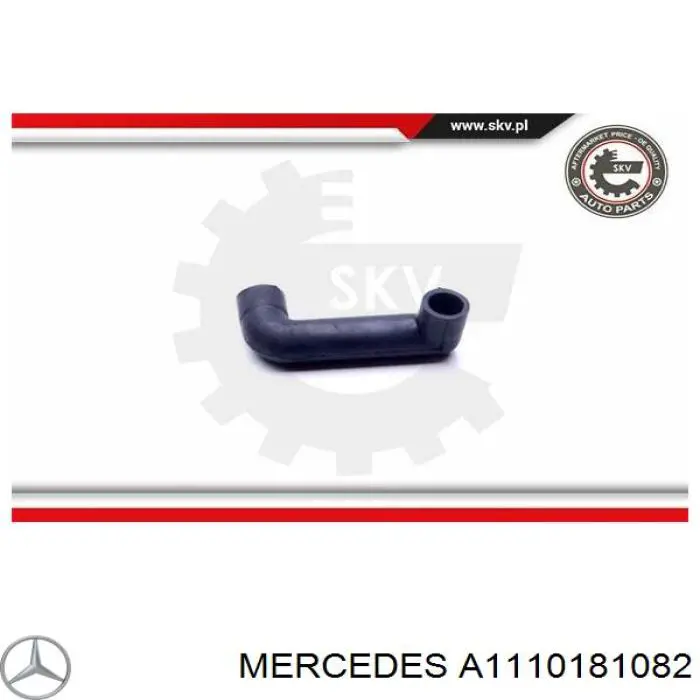 A1110181082 Mercedes cano derivado de ventilação de cárter (de separador de óleo)