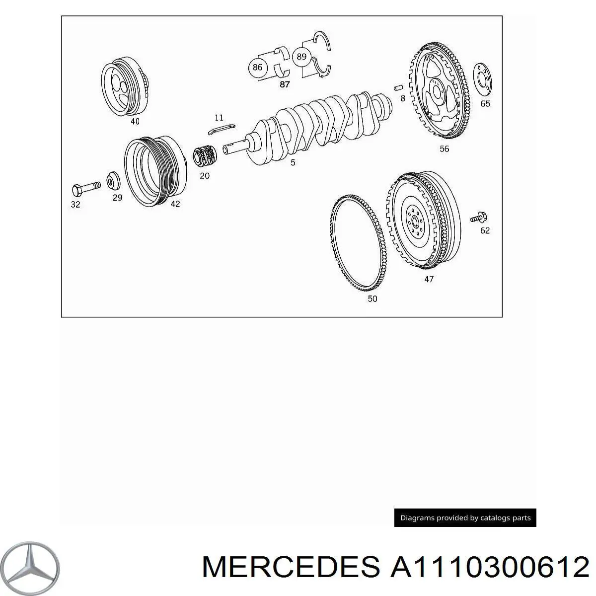 1110300612 Mercedes Демпферный маховик