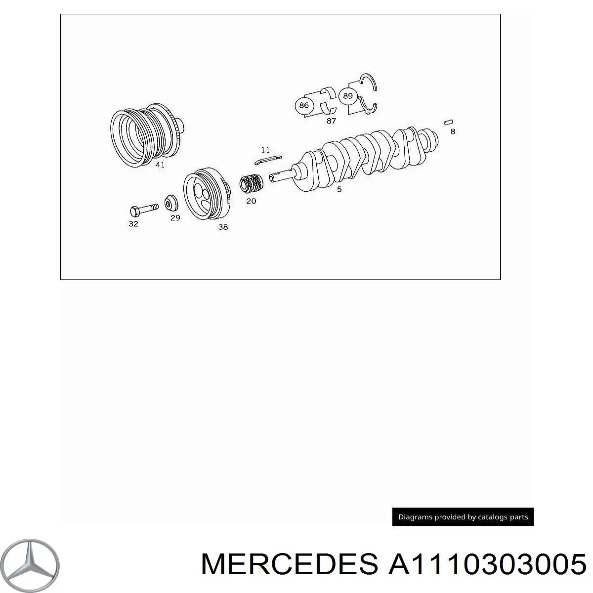 Маховик A1110304505 Mercedes