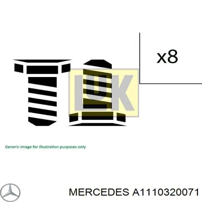 Болт крепления маховика A1110320071 Mercedes