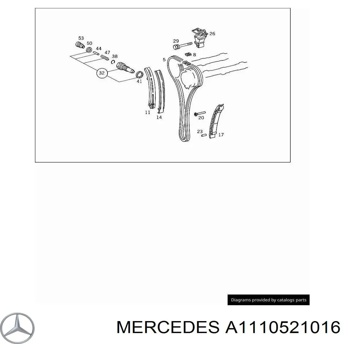 A1110521016 Mercedes успокоитель цепи грм