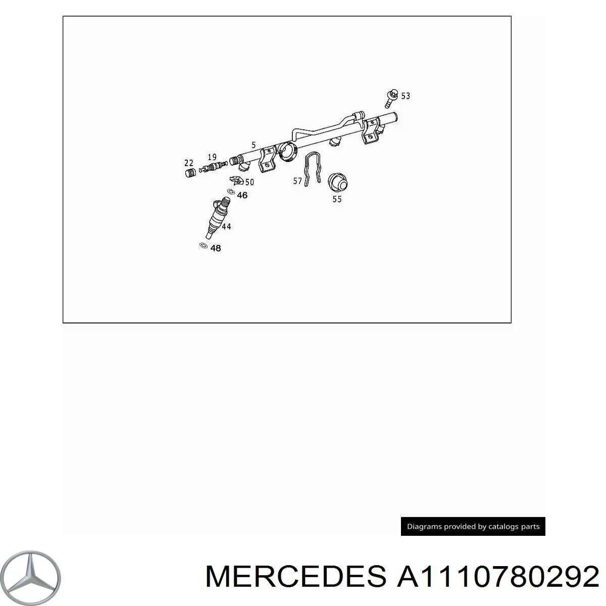 A111078029264 Mercedes Регулятор давления в топливной рейке