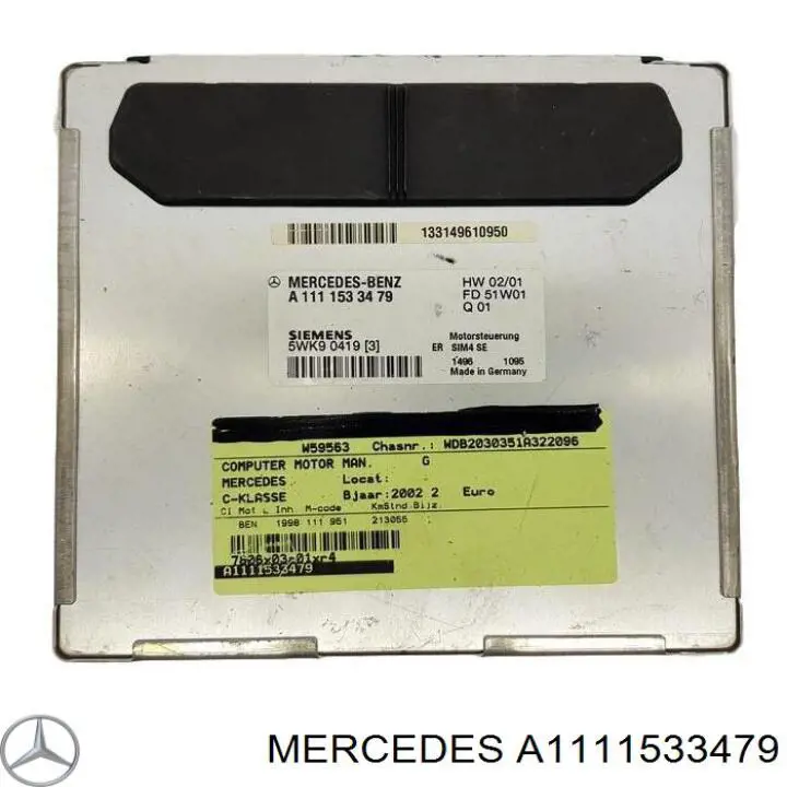Купить A1111532579 Mercedes Электронный блок управления двигателем
