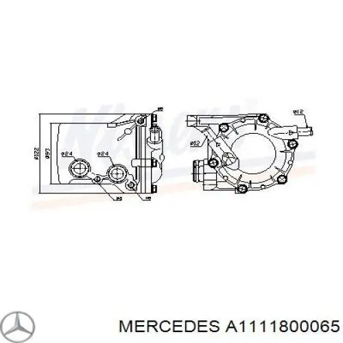 A1111800065 Mercedes радиатор масляный