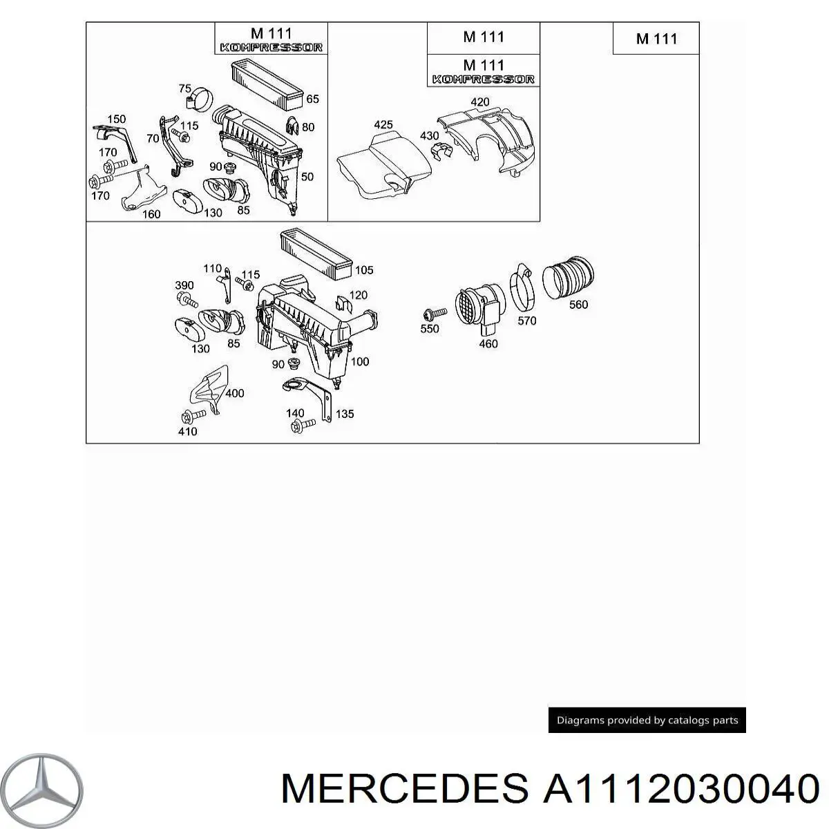 A1112030040 Mercedes 