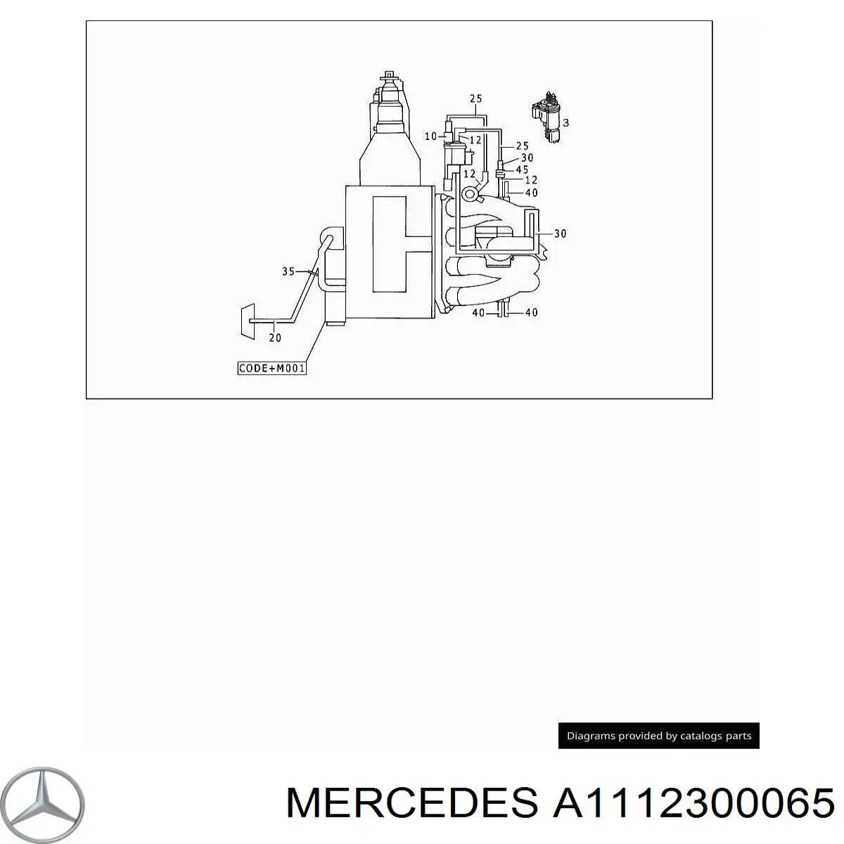A1112300065 Mercedes Механический вакуумный насос