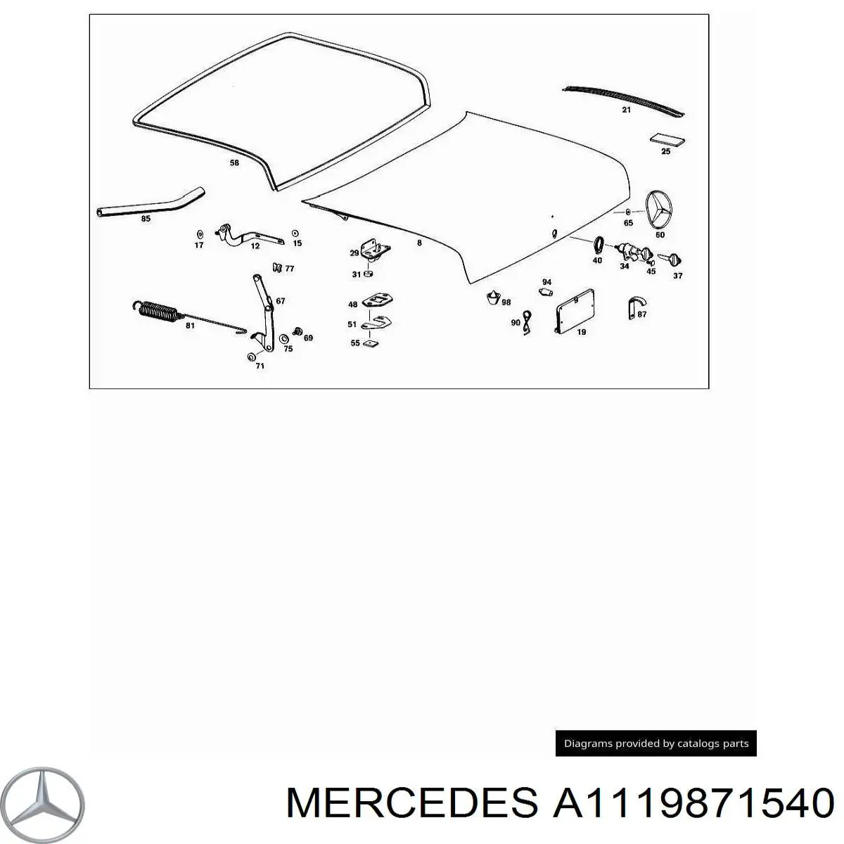  Mercedes A1119871540 цена, от 9.71 USD